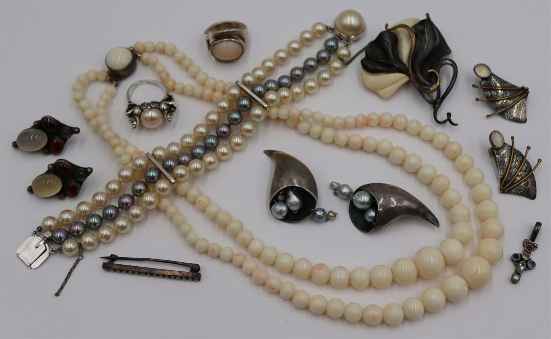 JEWELRY. Assorted Silver Jewelry Grouping. (1 of 10)