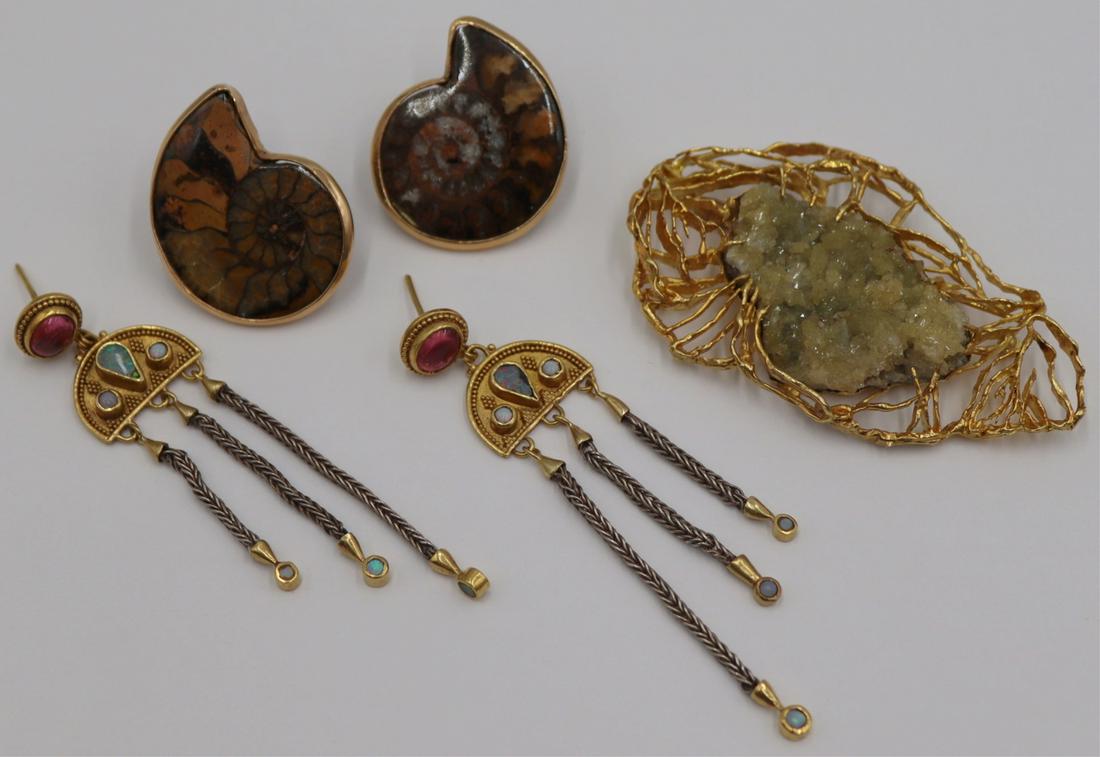 JEWELRY. Gold Artist Made Jewelry Selection. (1 of 10)