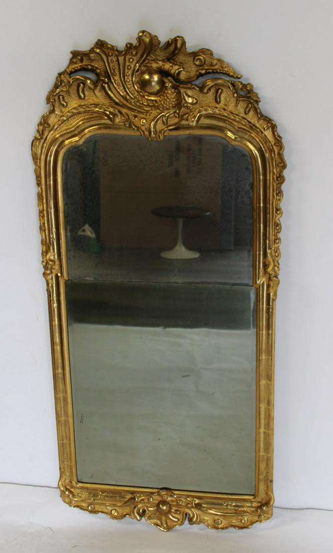 18th Century Continental Carved & Giltwood Mirror. (1 of 9)