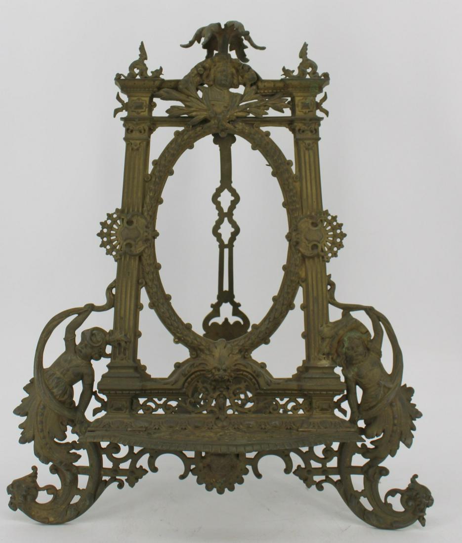 Victorian Ornate Bronze Music Stand. (1 of 6)