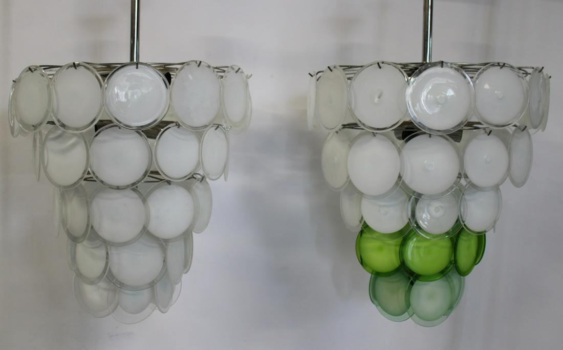 2 Large Camer Style Chandeliers With Glass Drops. (1 of 9)