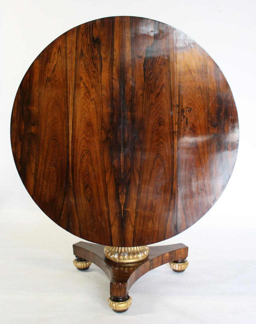 19th Century Carved & Parcel Gilt Rosewood Table. (1 of 10)