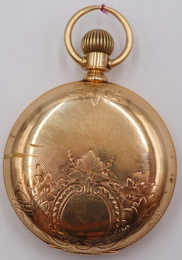 JEWELRY. Hamden 14kt gold Hunter Case Pocket Watch (1 of 5)