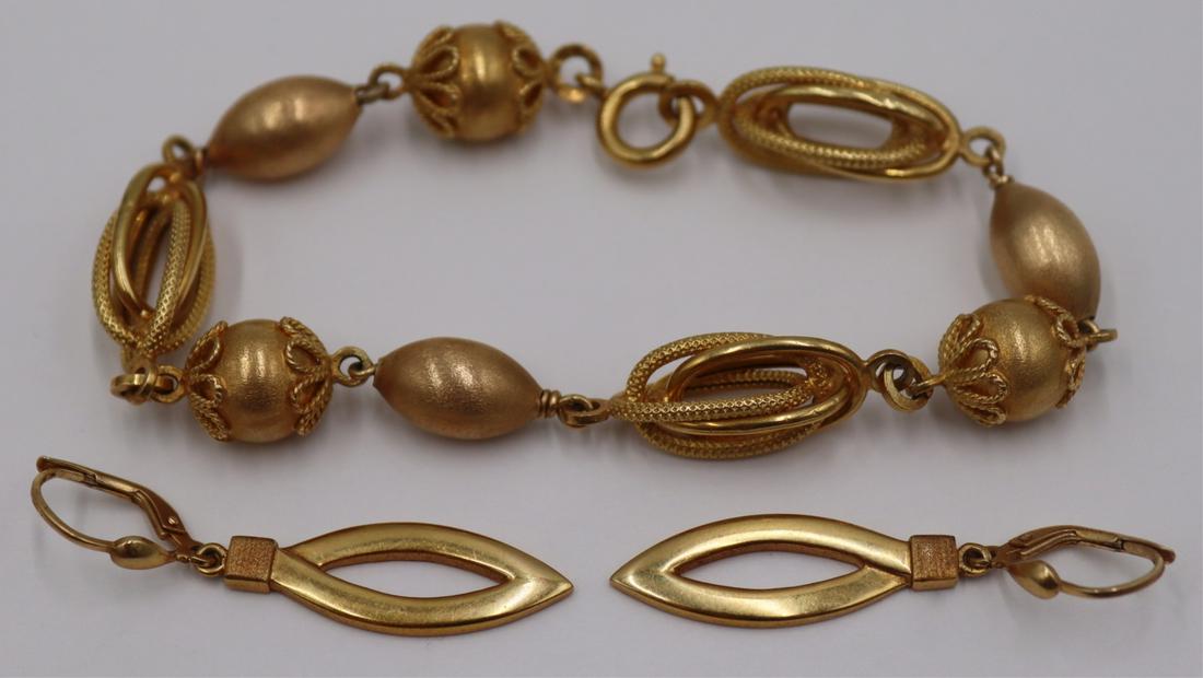 JEWELRY. Italian Etruscan Revival 18kt Bracelet. (1 of 10)