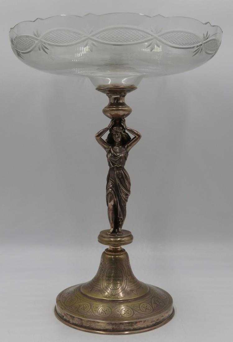 SILVER. Austro-Hungarian .800 Silver Figural Tazza (1 of 15)