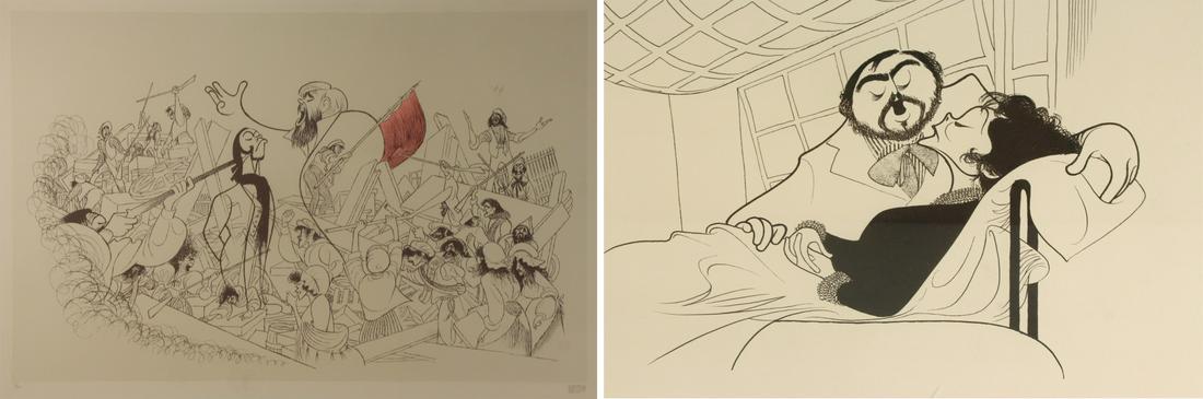 AL HIRSCHFELD (AMERICAN, 1903-2003). (1 of 14)