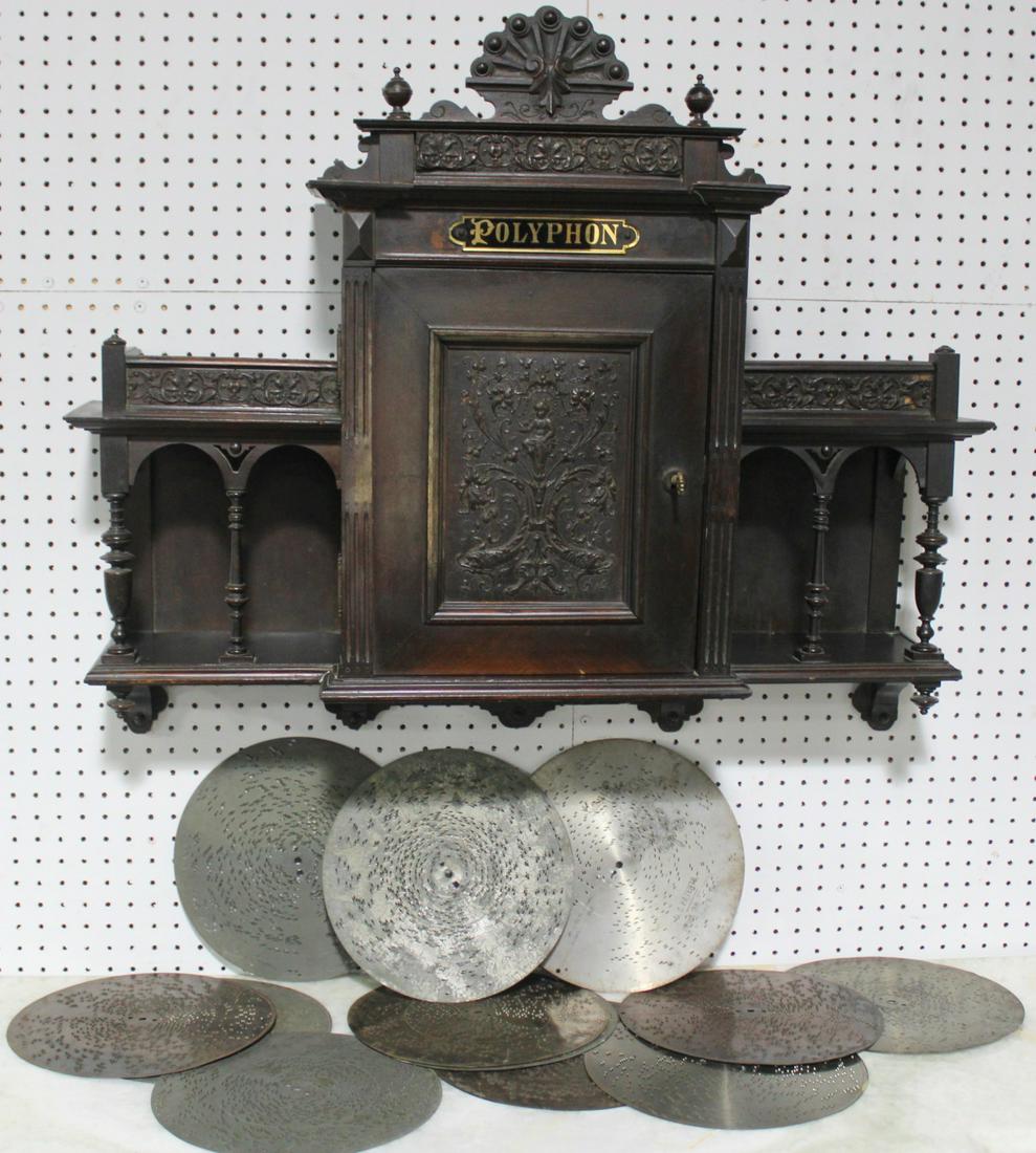Polyphon Wall Mounted, Coin Operated Music Box (1 of 11)