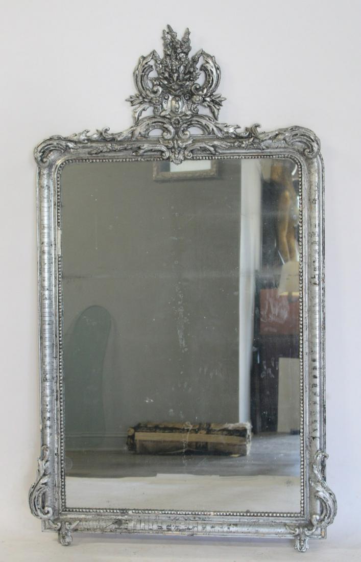 Antique French Napoleon 111 Carved & Silvered (1 of 7)