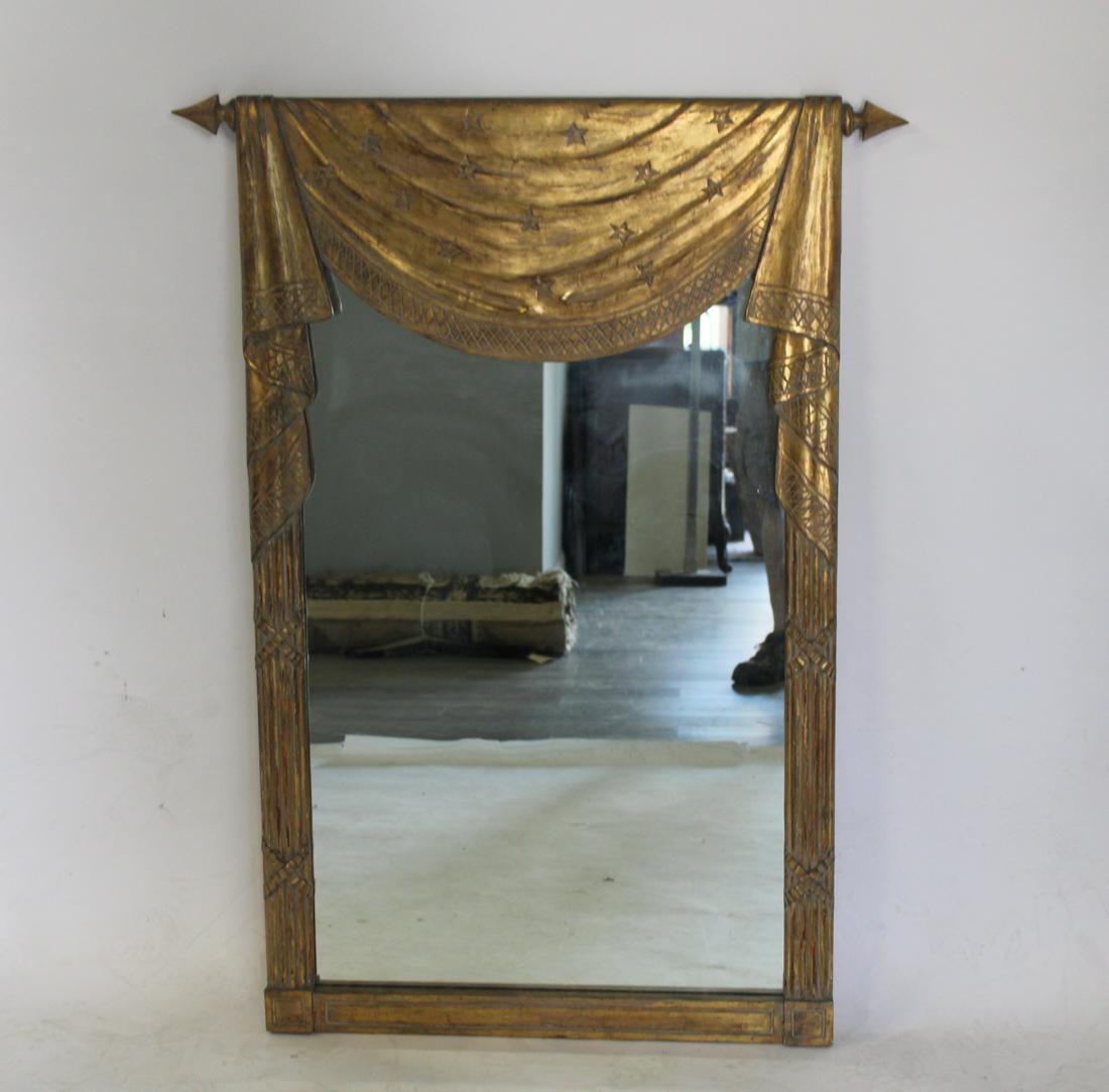 Vintage Paint & Gilt Decorated Mirror With Star (1 of 7)