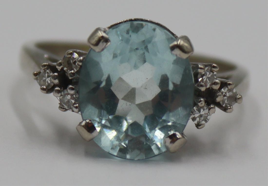 JEWELRY. 14kt Gold, Colored Gem and Diamond Ring. (1 of 6)