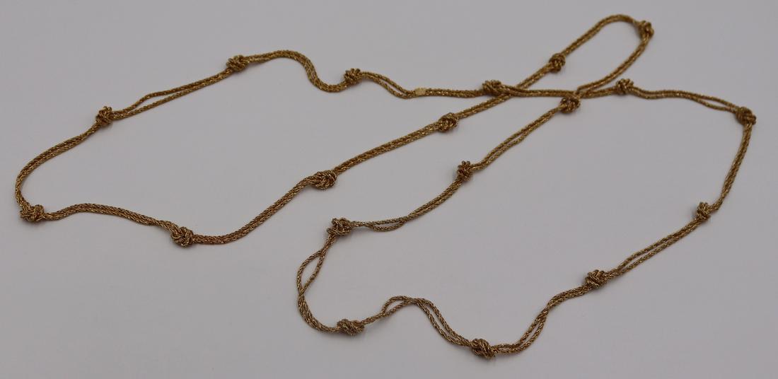JEWELRY. German 18kt Gold Necklace. (1 of 5)