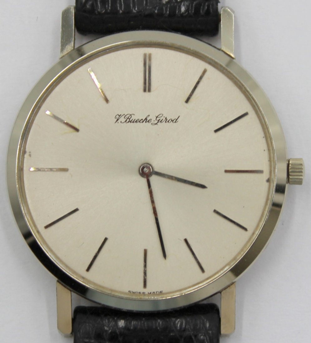 JEWELRY. Men's Bueche-Girod 18kt White Gold Watch. (1 of 10)