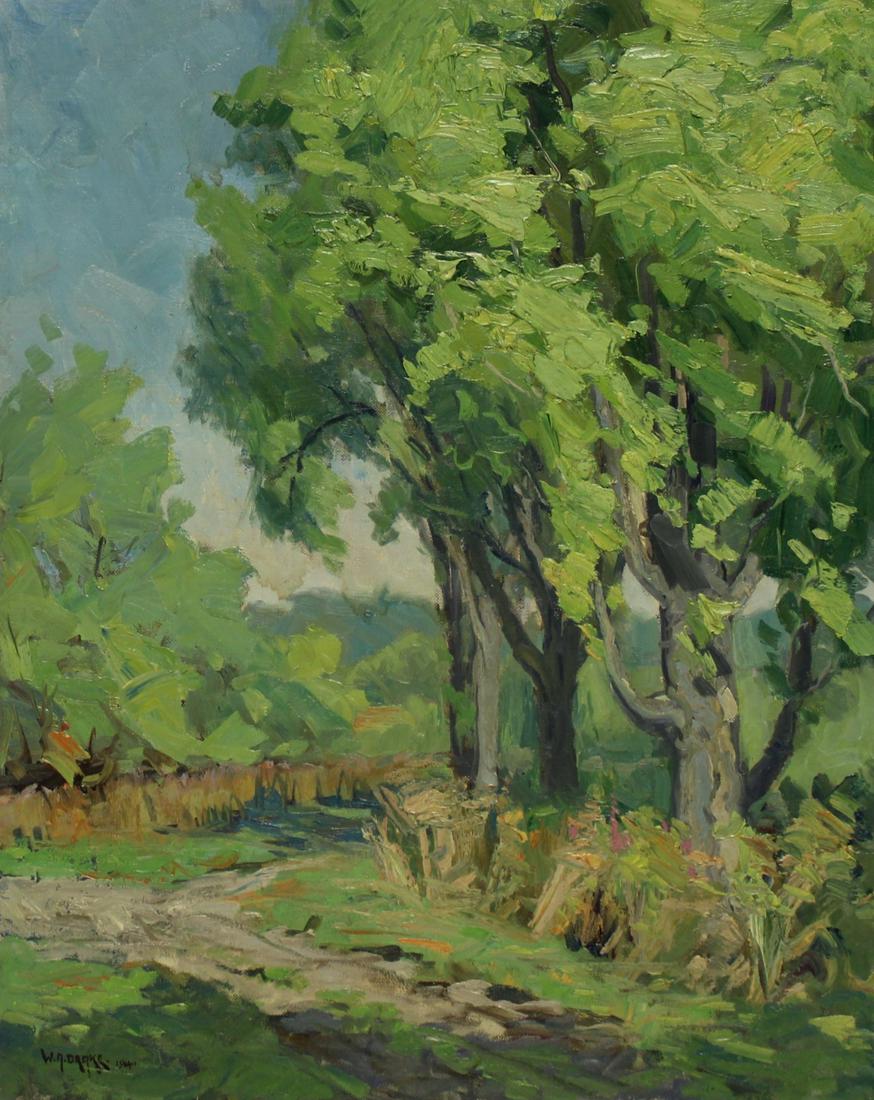 W.A.Drake Signed & Dated Oil On Board Forest Scene (1 of 5)