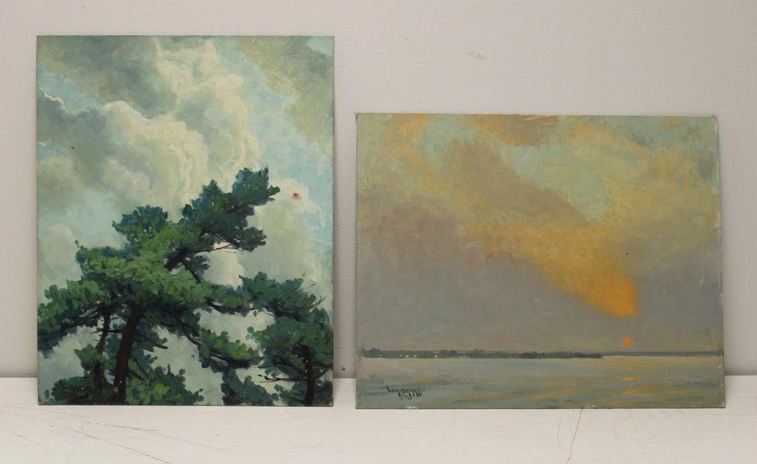 2 W.A. Drake Oils on Canvas Board. (1 of 5)