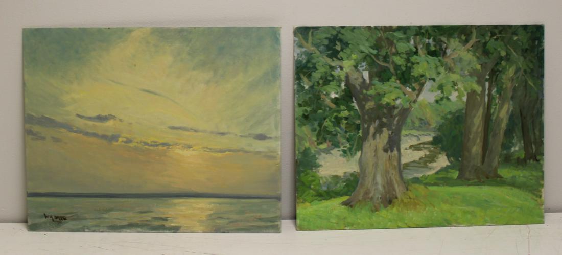 2 W.A. Drake Oils on Canvas Board. (1 of 5)