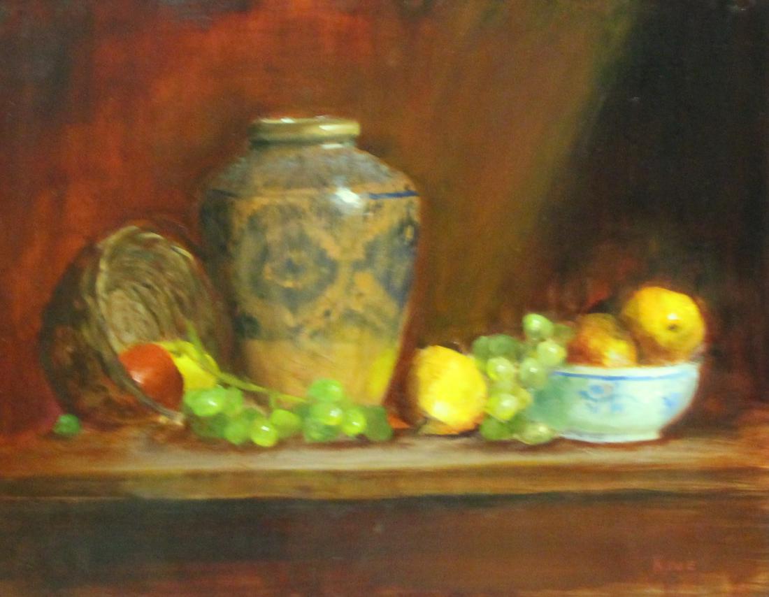 Rose Kove Signed Oil on Panel "Intermezzo". (1 of 5)