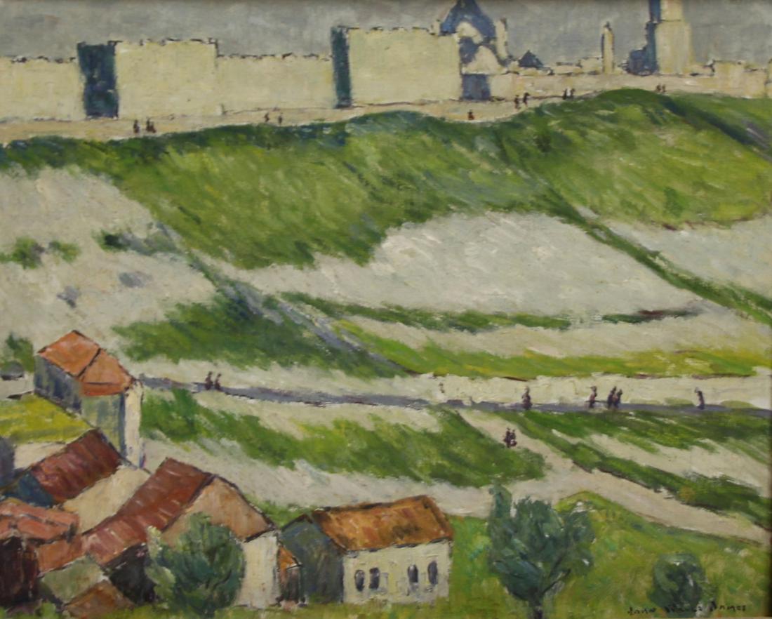 John Wells James Oil on Board "The Walls of (1 of 6)