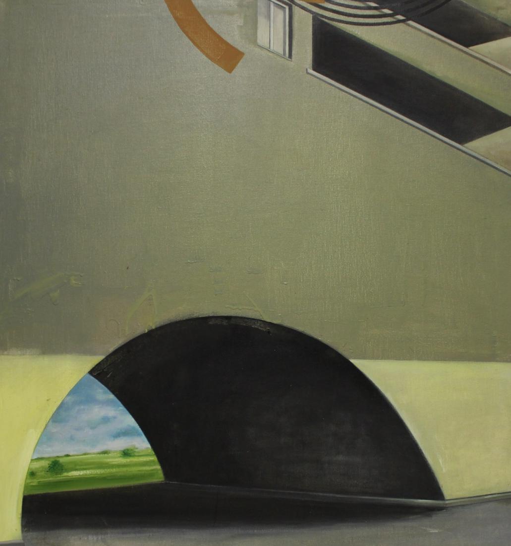 Apparently Unsigned Oil on Canvas. (1 of 3)