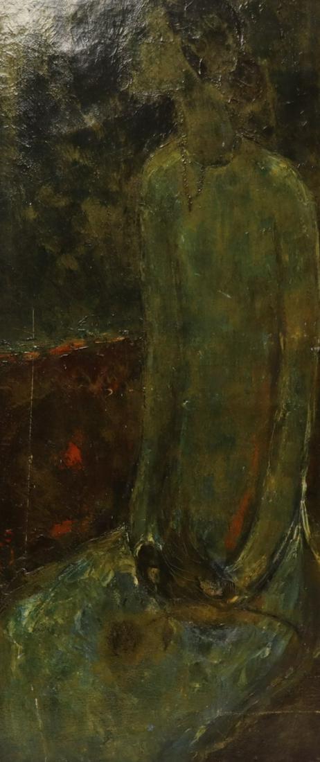 Apparently Unsigned Oil on Canvas Portrait of a (1 of 3)