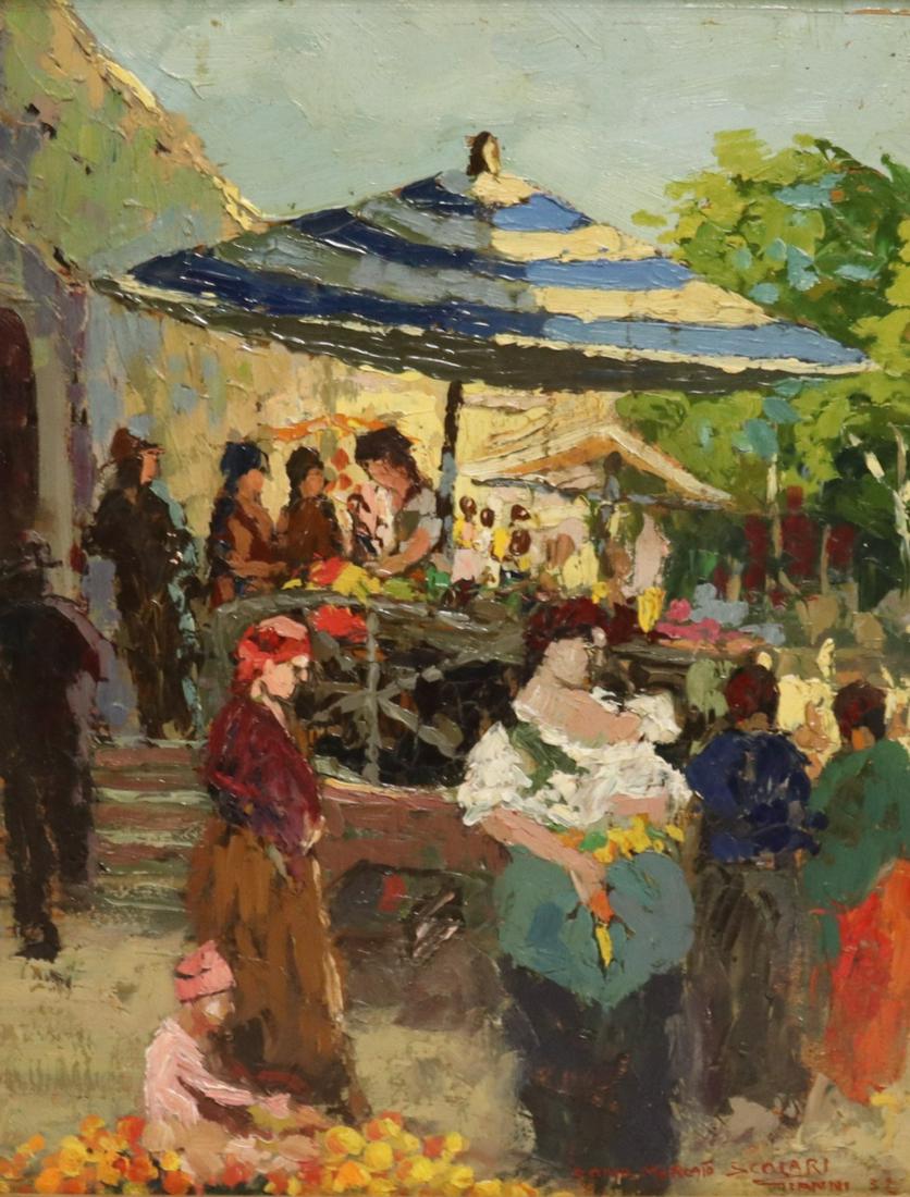 Gianni Scolari Signed Oil on Board "Camp (1 of 4)