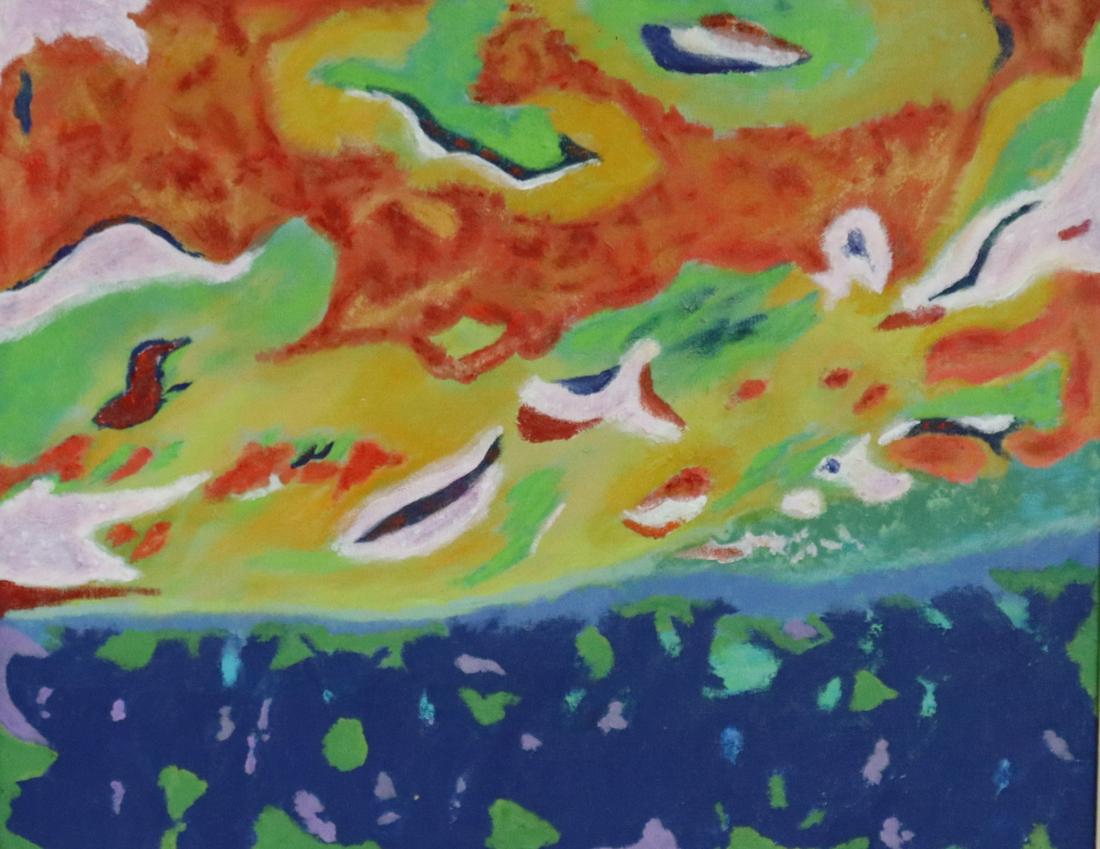 Apparently Unsigned Oil on Canvas. (1 of 3)