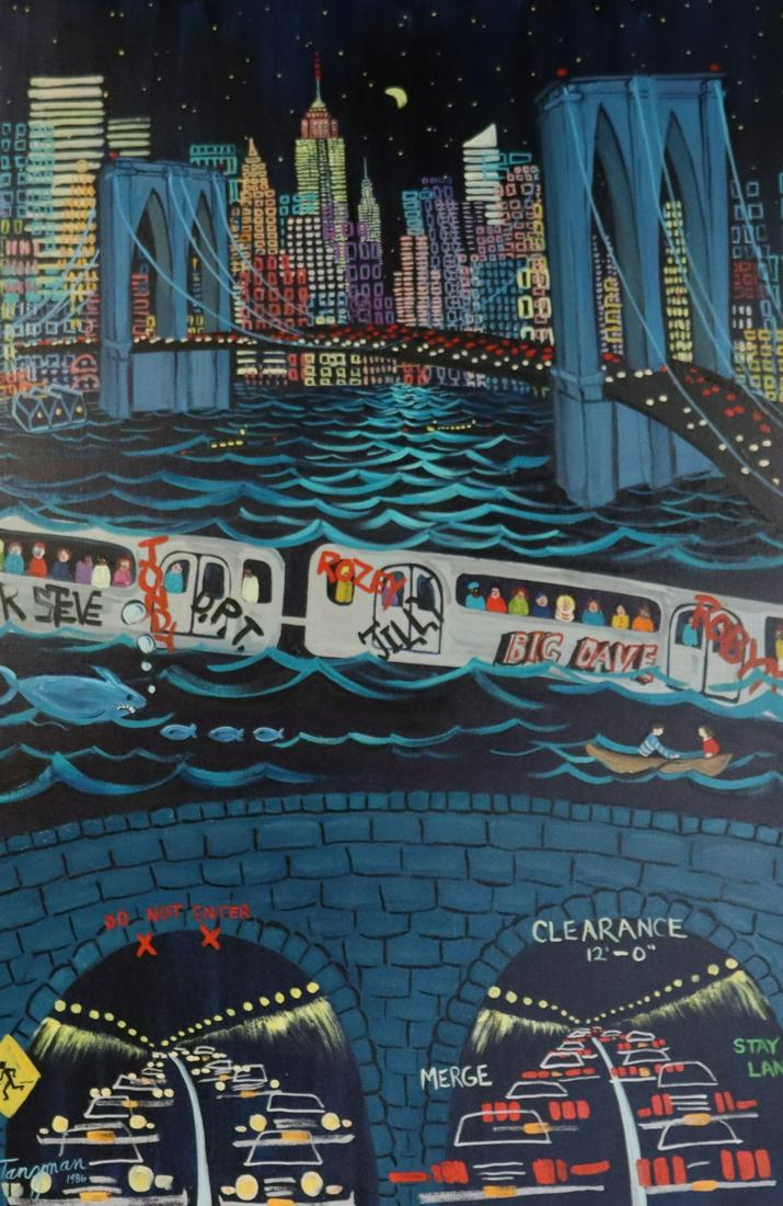 Roz Tanzman Signed Oil on Canvas (1 of 6)