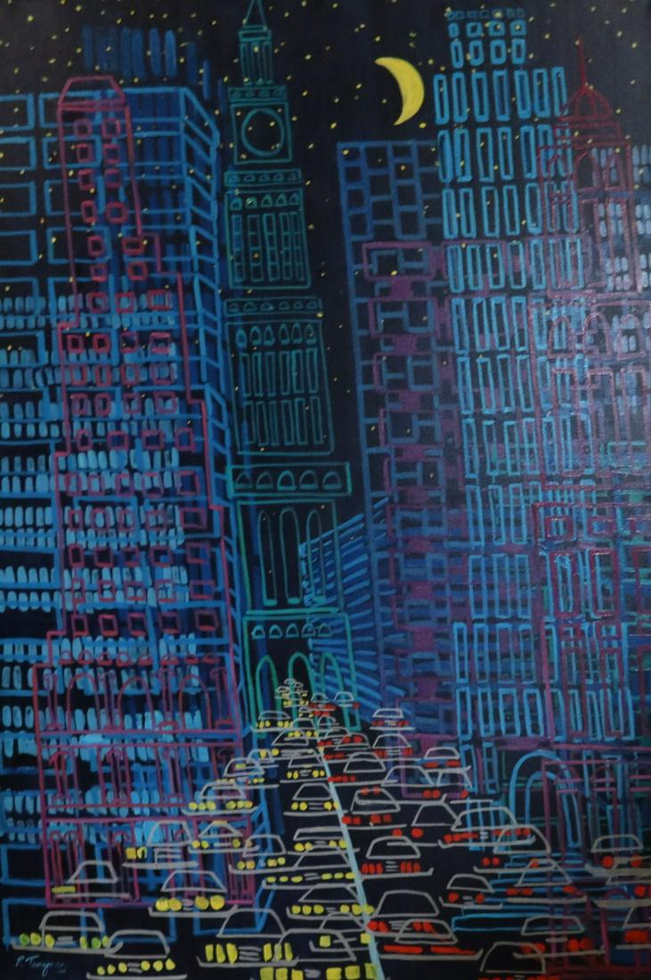 Roz Tanzman Signed Oil on Canvas (1 of 5)