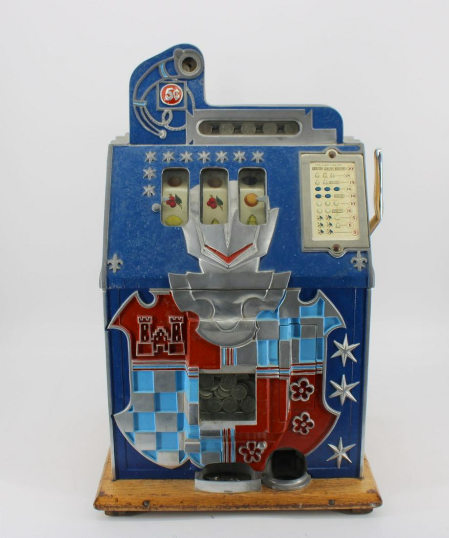 Mills Vintage 5 Cent Slot Machine With Castle (1 of 9)