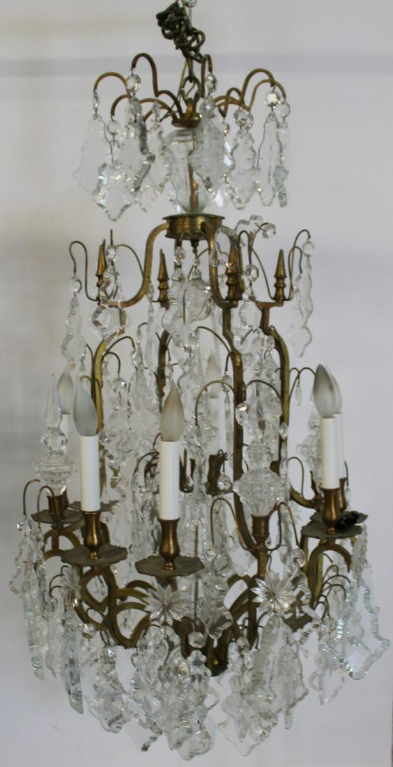 Attributed To Baccarat Beronze & Crystal Skeleton (1 of 6)
