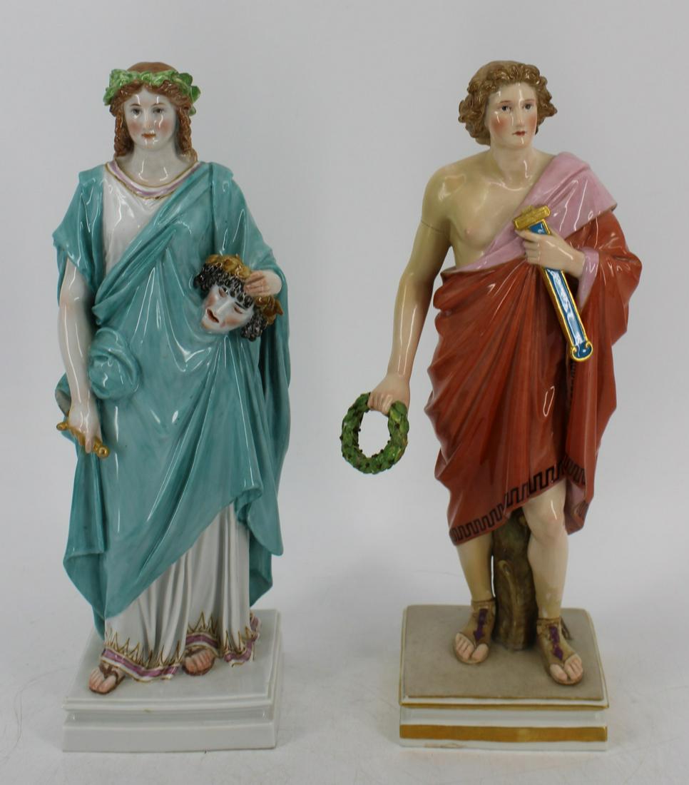 Meissen. 2 Porcelain Figures inc "Thalin" (1 of 12)