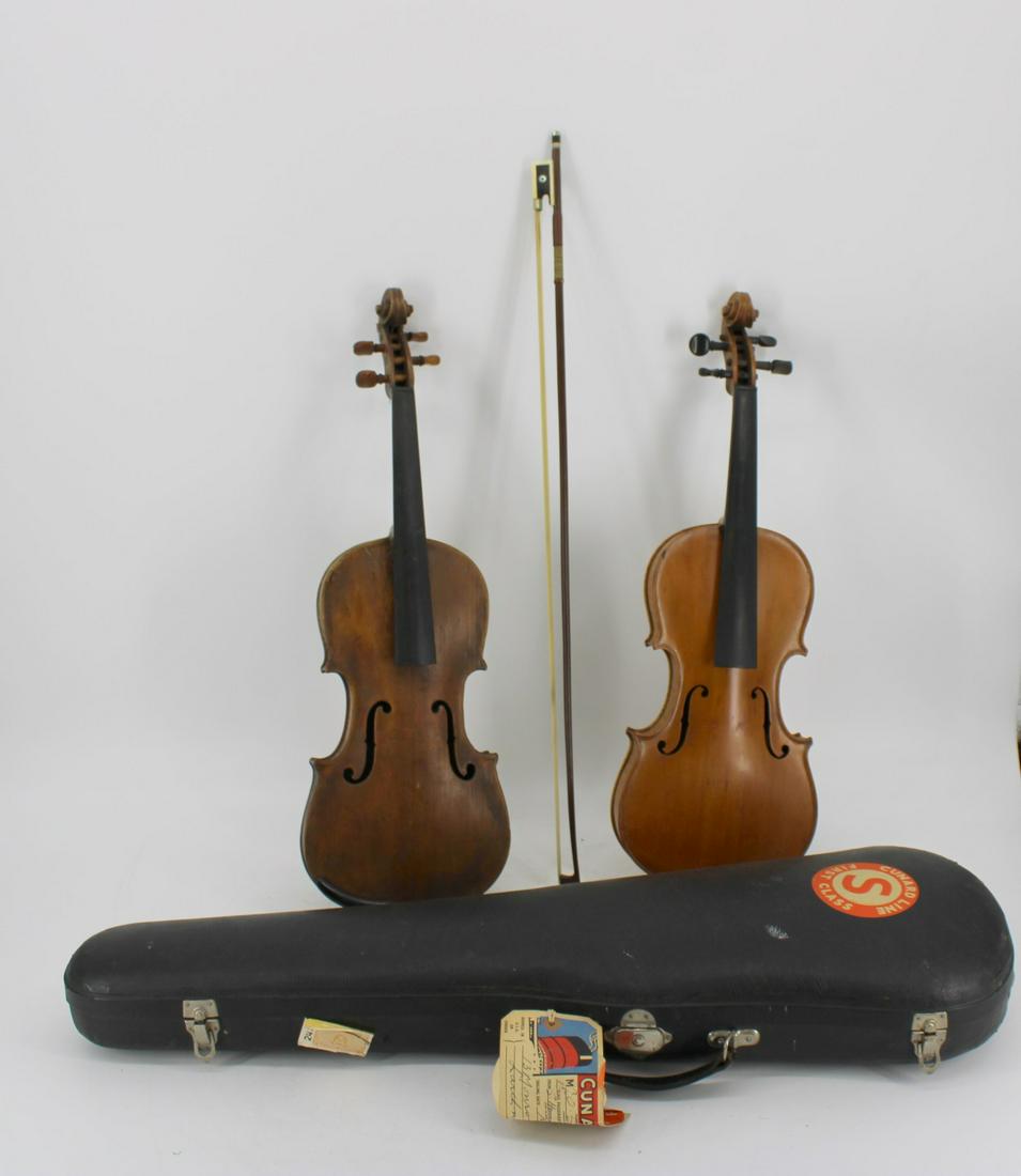 Lot Of 2 Antique Violins As Found. (1 of 17)