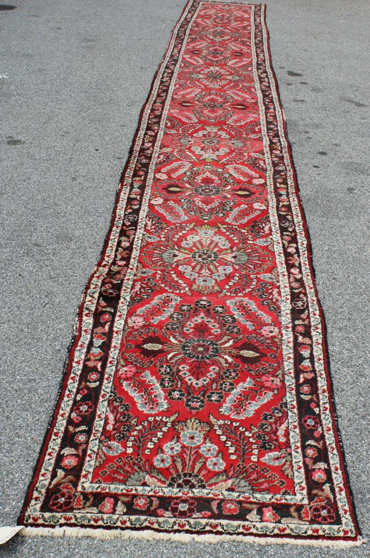 Vintage & Finely Hand Woven Sarouk Style Runner (1 of 7)