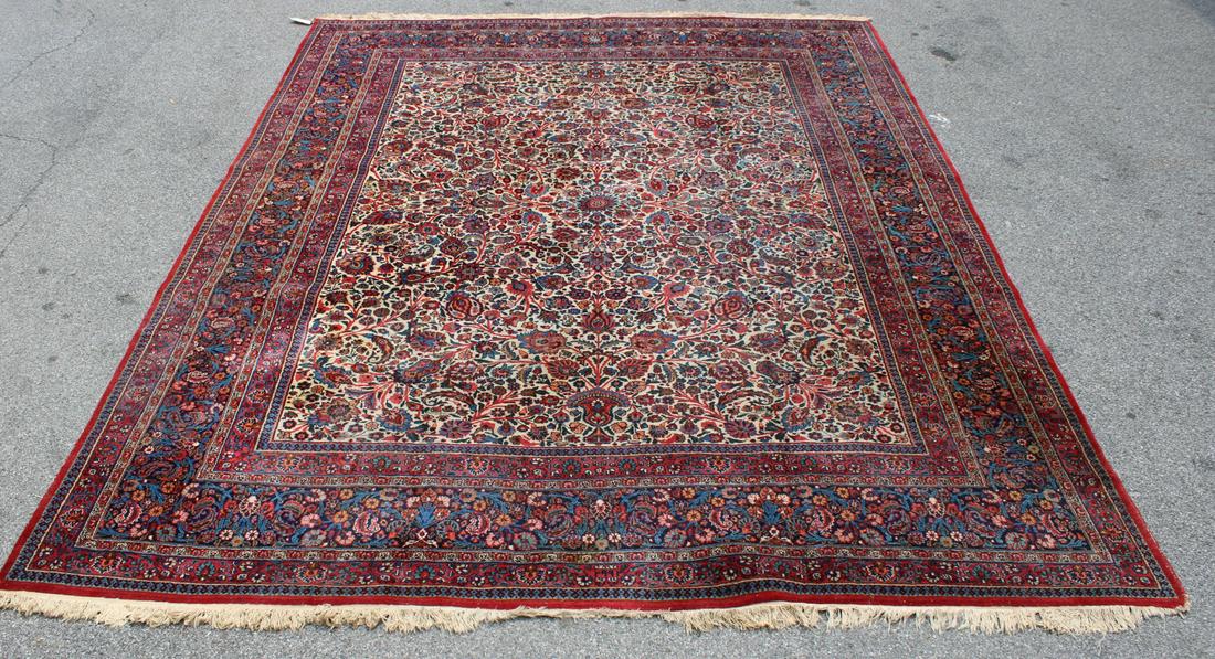 Antique And Finely Hand Woven Roomsize Carpet. (1 of 7)
