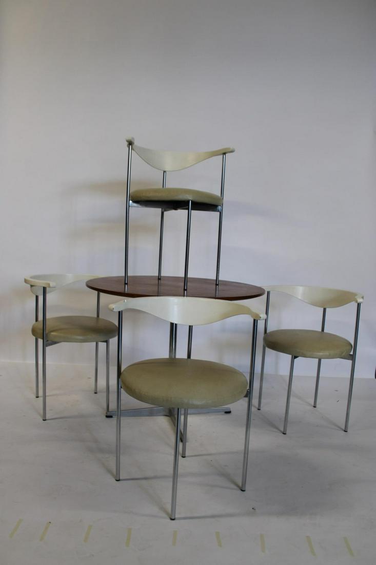 Fritz Hansen Danish Modern Table & 4 Chairs (1 of 10)