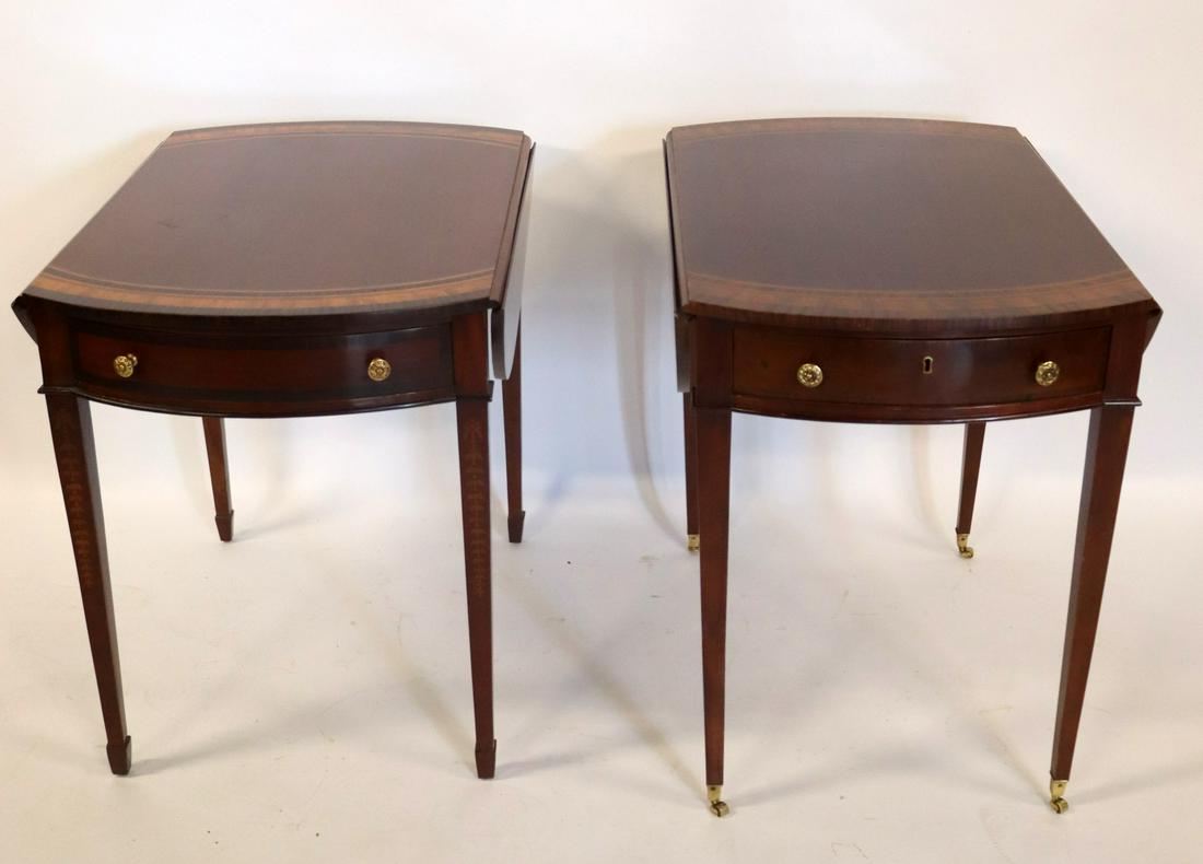 A Pair of Antique Mahogany Pembroke Tables (1 of 8)