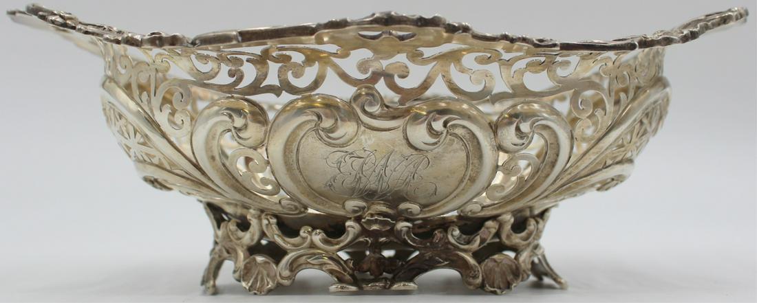 STERLING. Gorham Sterling Reticulated Bowl. (1 of 10)