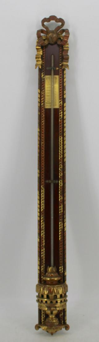 Antique "Waldstein" Carved And Gilt Wood: With a carved ribbon crown. From an West Hampton Long Island NY estate - Dimensions: 43.5" x 4"