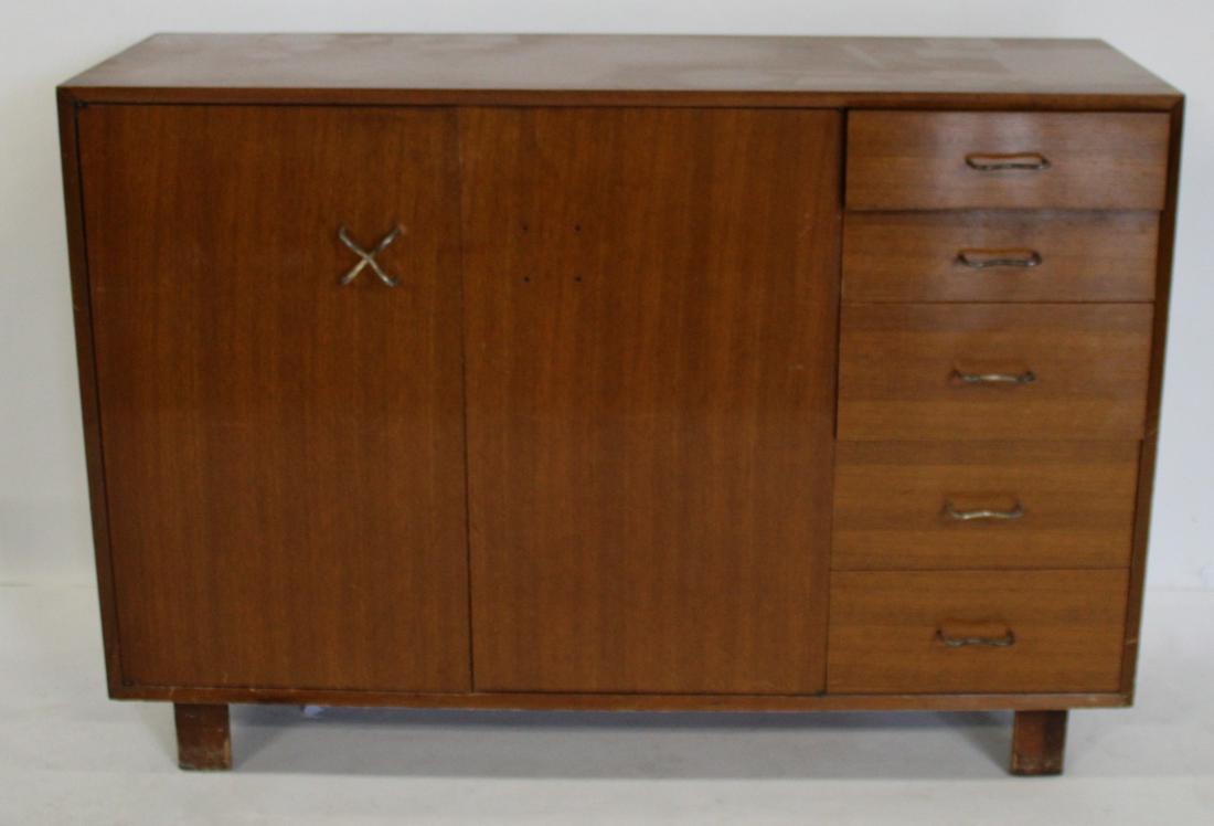 Midcentury Herman Miller / George Nelson Cabinet: Nice original early cabinet. From a Queens NY estate. - Dimensions: 39.5"h x 56" x 18.5"