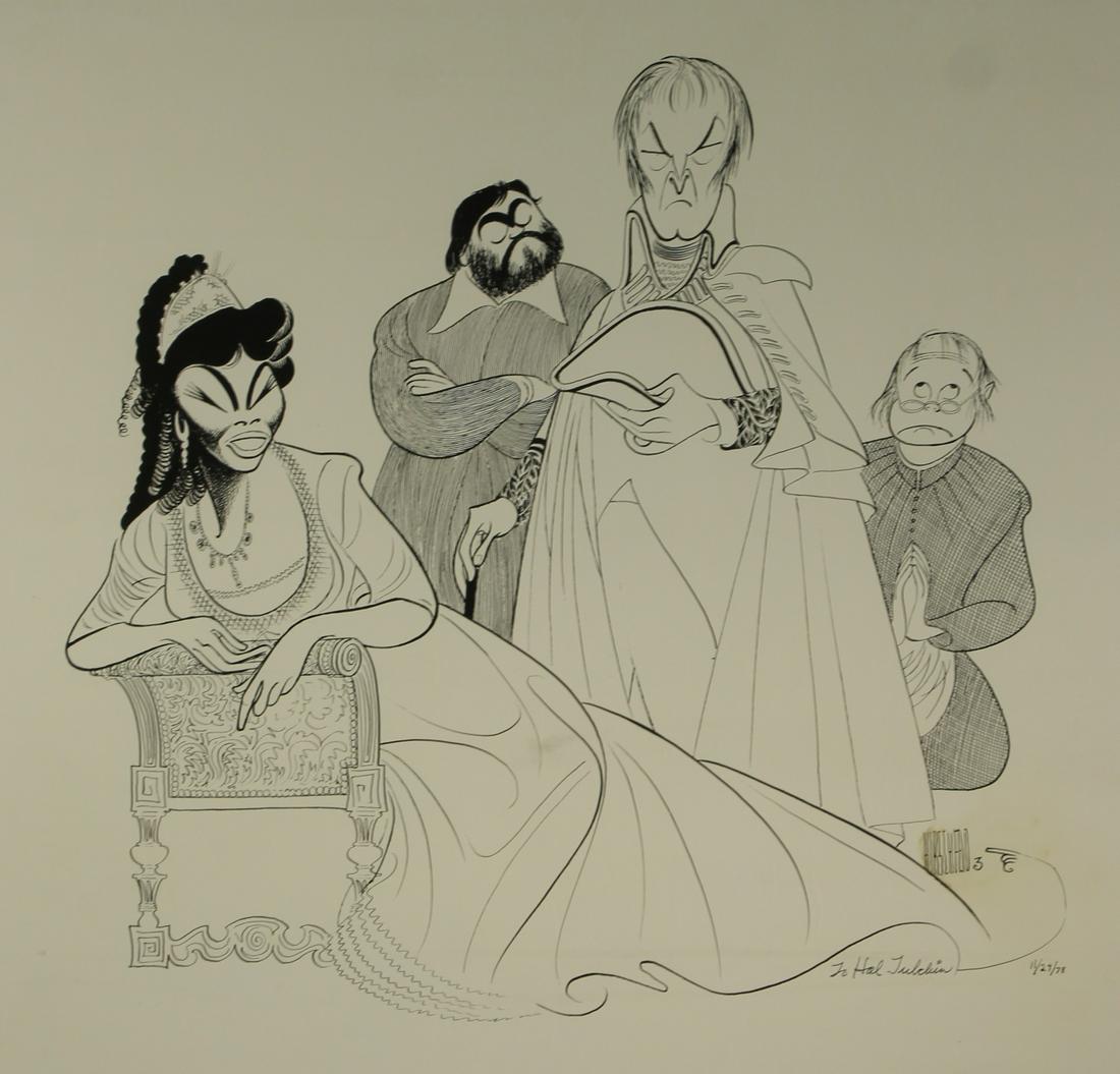 AL HIRSCHFELD (AMERICAN, 1903-2003). (1 of 9)