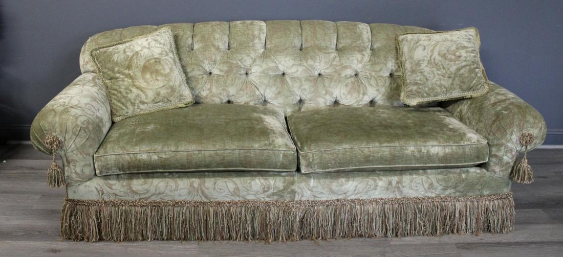 Vintage Upholstered Art Deco Style Sofa. (1 of 5)