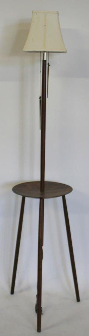 Midcentury Teak Tripod Standing Lamp. (1 of 8)