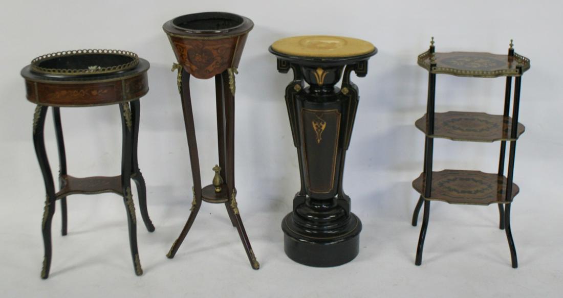 Victorian Planters, Etagere & Pedestal. (1 of 7)