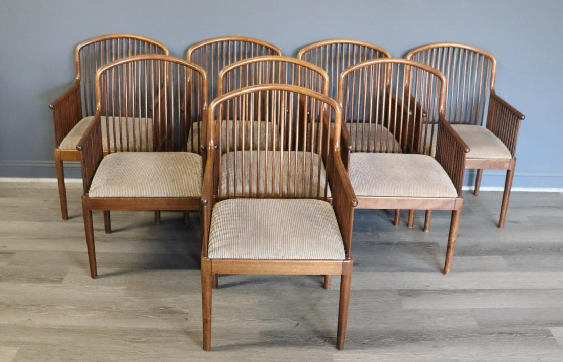 8 Stendig Wood Arm Chairs. (1 of 8)