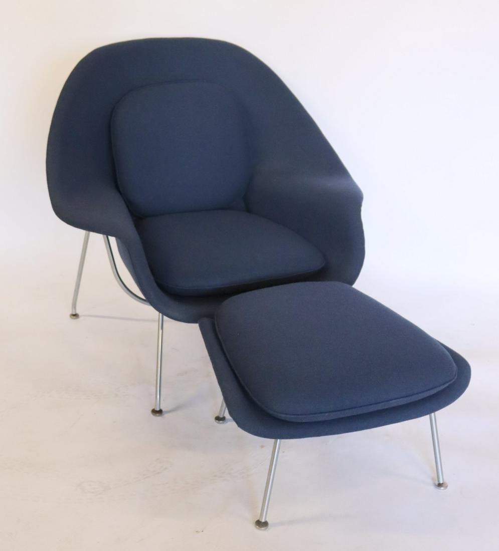 Midcentury Saarinen Womb Chair And Ottoman (1 of 8)