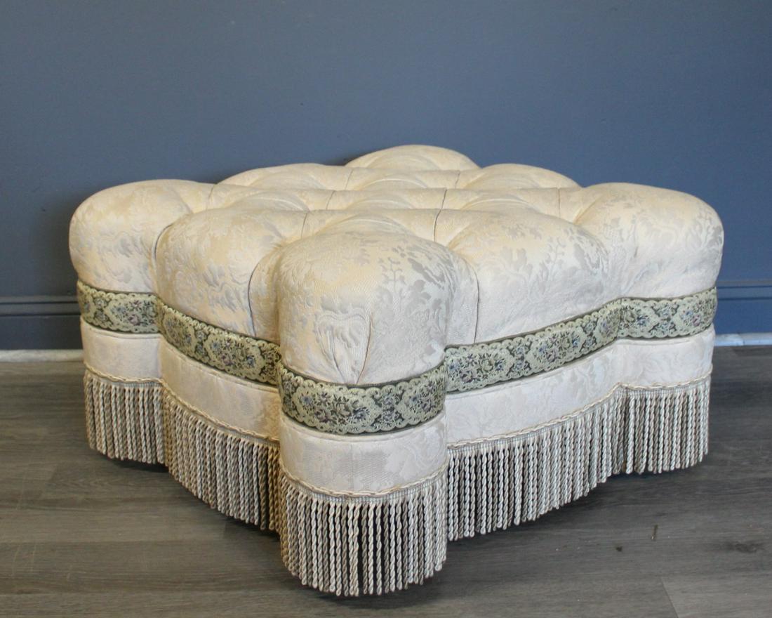 Art Deco Style Upholstered Ottoman. (1 of 4)