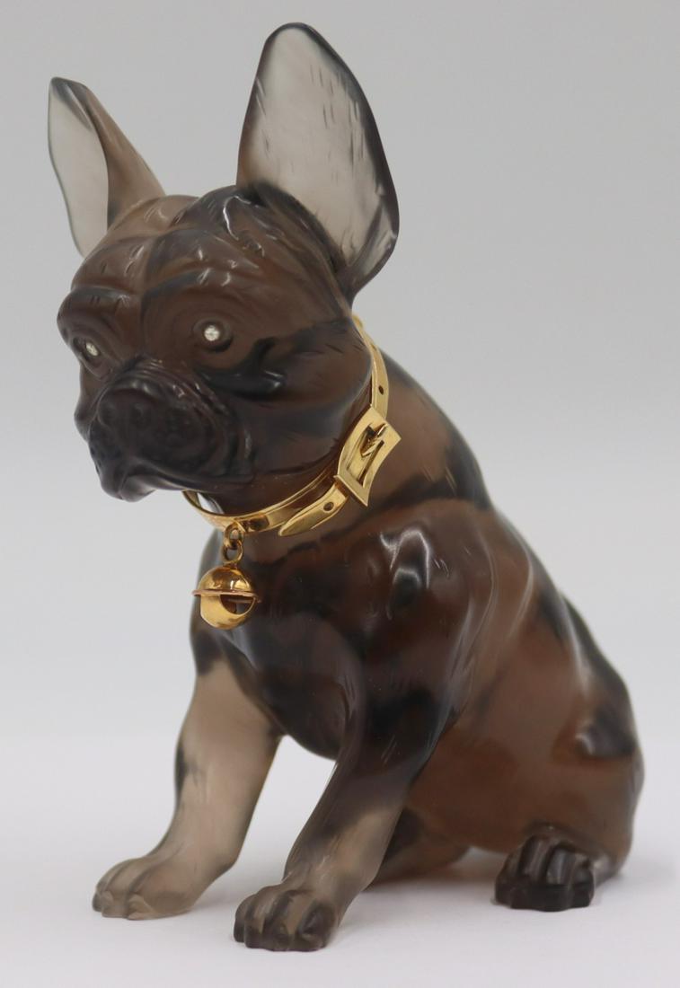 GOLD. Signed 18kt Gold Mounted Carved French (1 of 14)