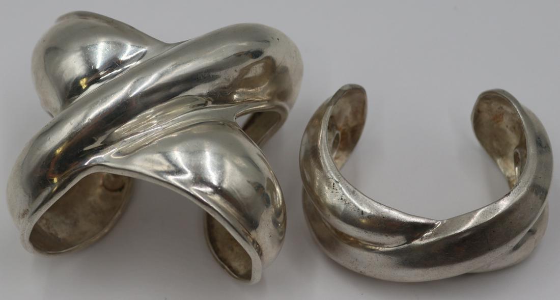 (2) Robert Lee Morris Sterling Cuff Bracelets. (1 of 10)