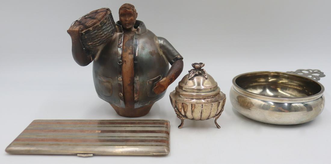 SILVER & GOLD. Grouping of Sterling Tablewares. (1 of 13)