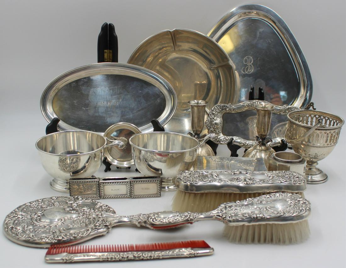 STERLING. Assorted Grouping of Sterling Hollowware (1 of 20)