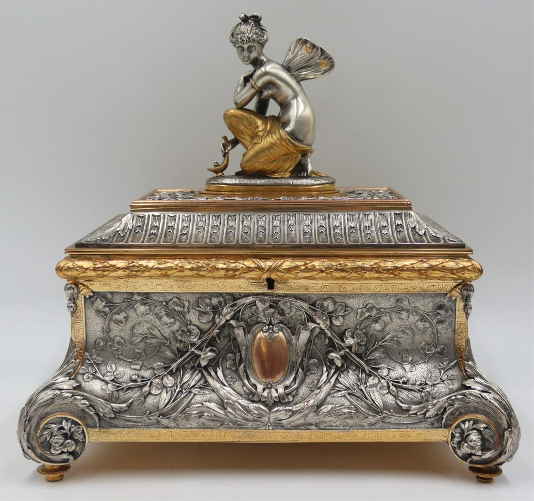 French Silvered and Gilt Decorated Bronze Trinket (1 of 16)